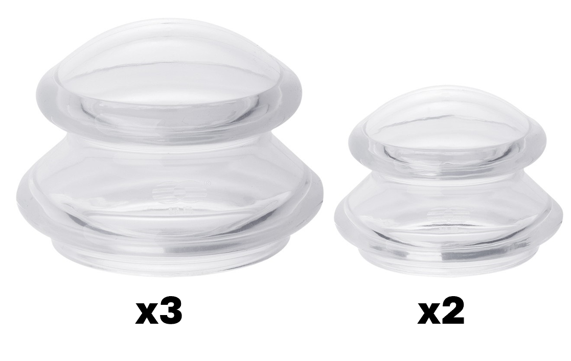 Large Body Cupping Pro Kit (Soft Silicone Cups – 55 Hardness)