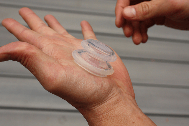 Silicone Cups on hands